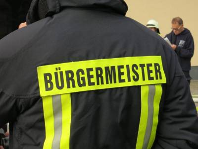 Brgermeister bei der Hauptbung